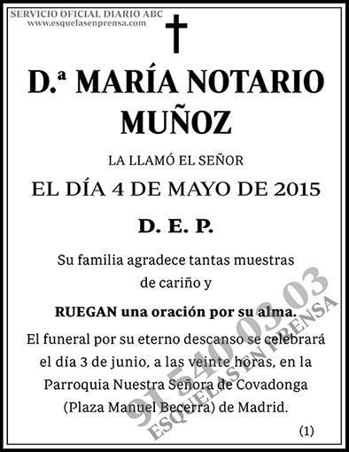 María Notario Muñoz